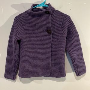 Fisherman Turtleneck Double Breasted Long Sleeve Wool Cardigan in Sz Medium